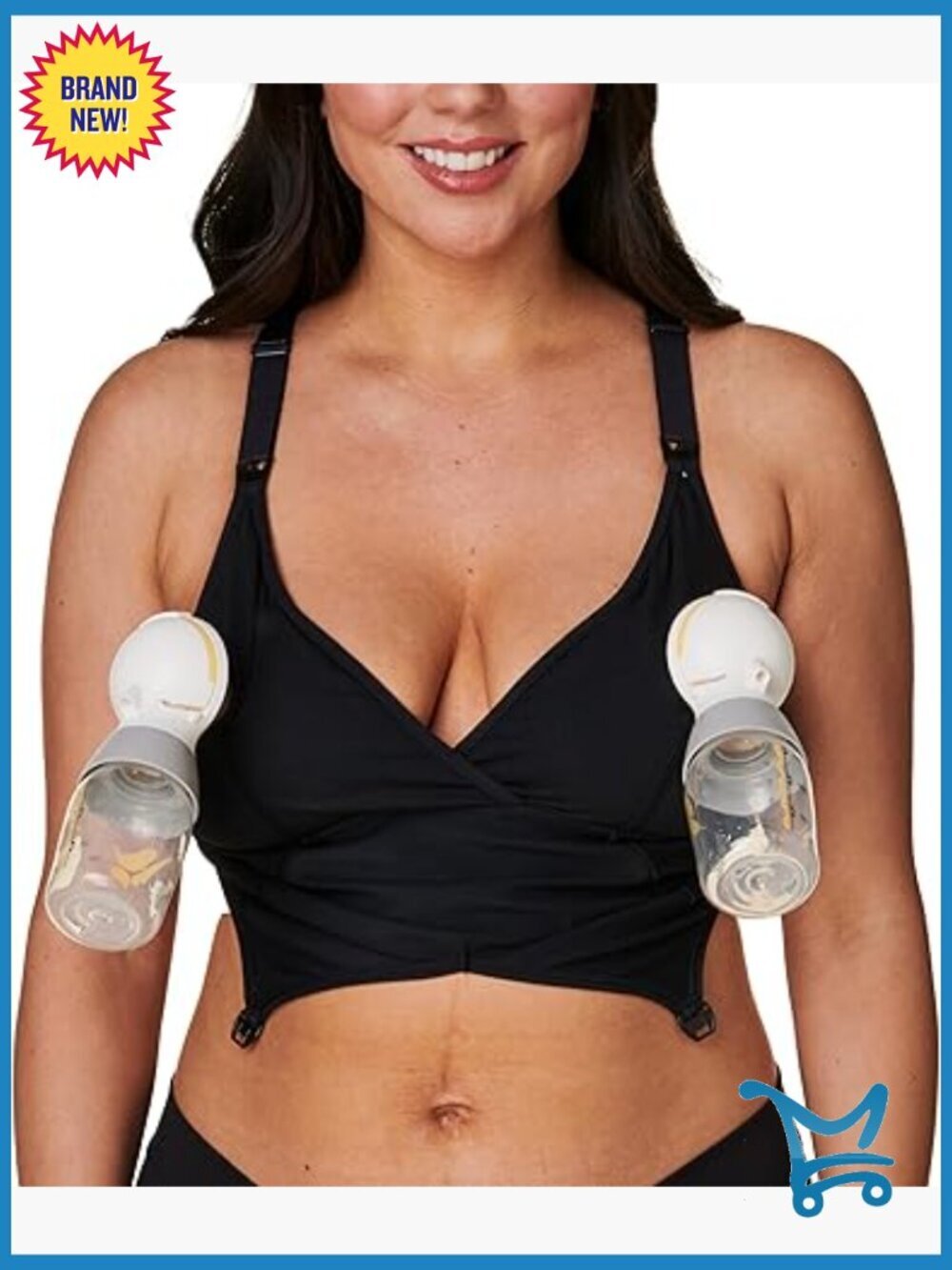 2-in-1 Hands-Free Pumping & Nursing Bra, Wire-Free, Full Coverage, Maternity,
